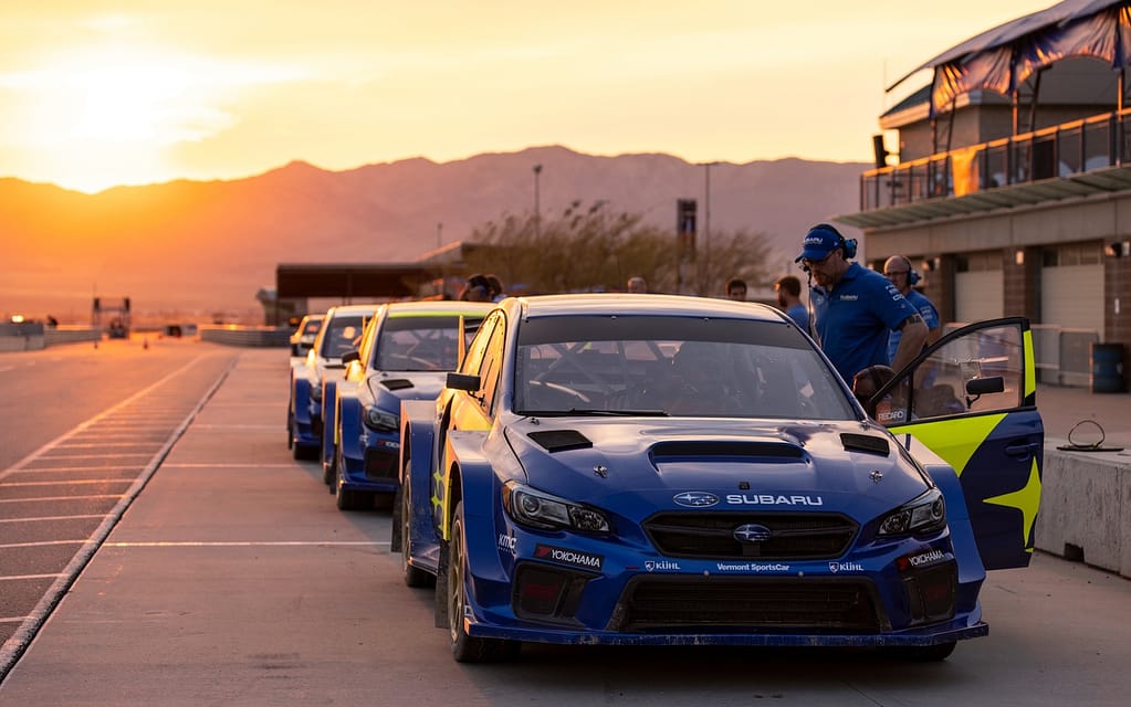 Subaru Motorsports USA Sunset Lineup NRX