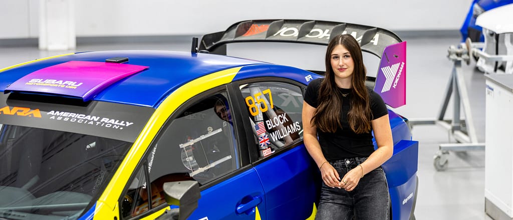 Lia Block Poses With Subaru WRX ARA24 2 scaled