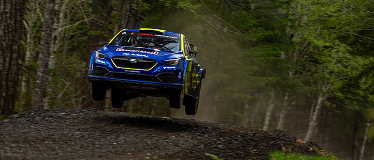 Semenuk and Williams Overcome Weather, Wildlife as Subaru Motorsports Wins Again at Olympus Rally