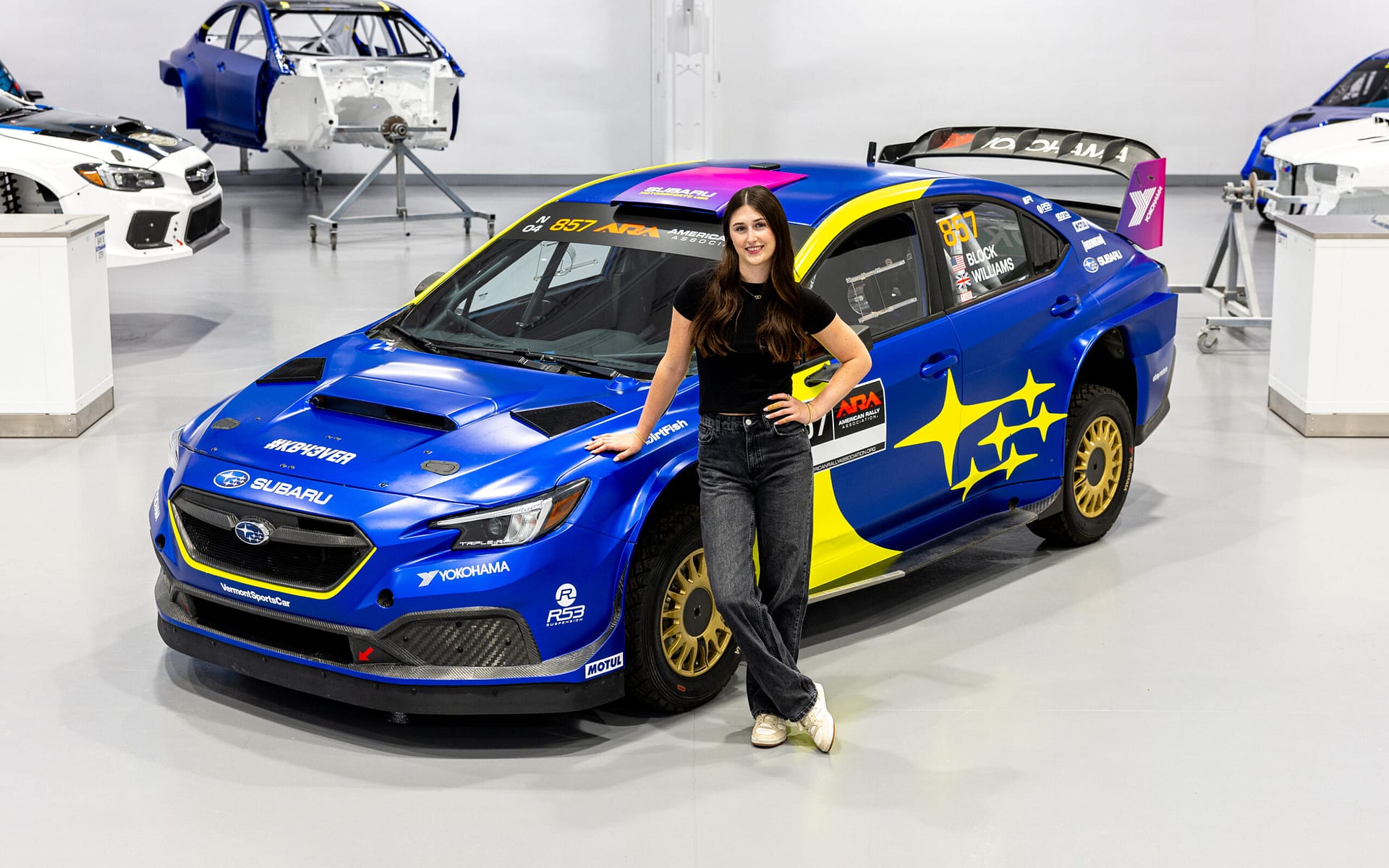 Lia Block Poses With Subaru WRX ARA24 1 scaled