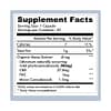 Organic Capsules 30mg Supplement Label