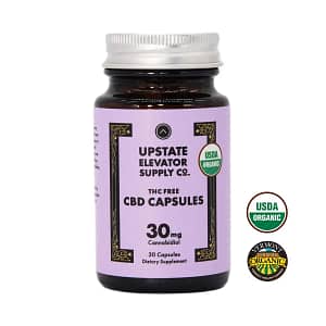 Organic THC Free Capsules 30mg Front